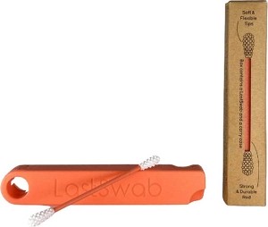 LASTSWAB Basic wiederverwendbares Wattestäbchen orange, 1 Stück