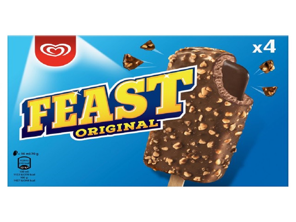 GELADO OLÁ FEAST 4X90ML