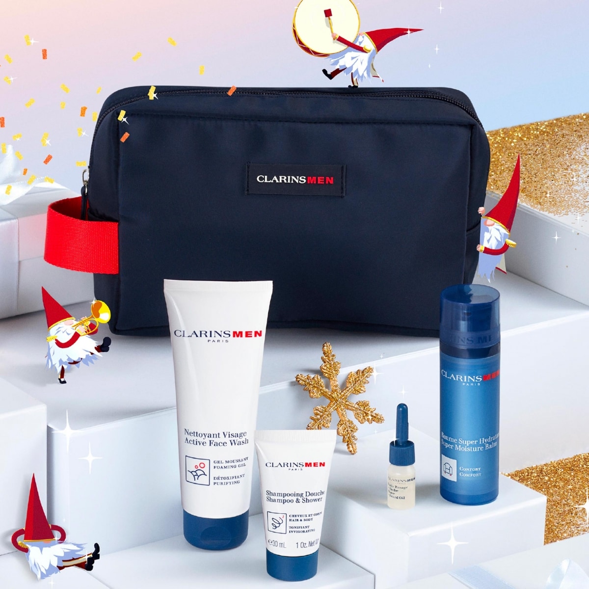 ClarinsMen Baume Super Hydratant et Nettoyant Exfoliant ClarinsMen Baume Super Hydratant et Nettoyant Exfoliant Coffret Soin