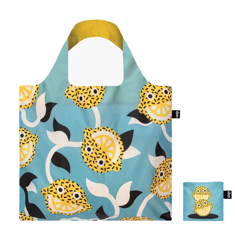 Sac shopping pliable avec pochette zip 50cm Lucky Lemons from Daniel Ramírez Pérez