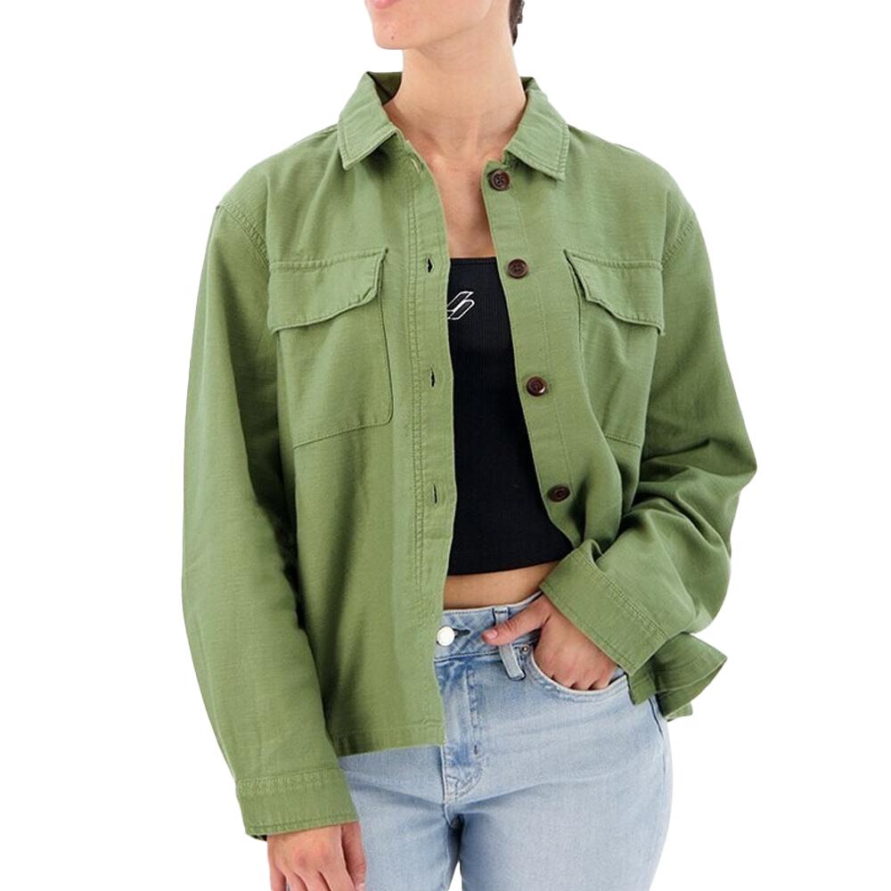 Superdry Surchemise Verte Femme Superdry Military