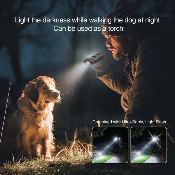 INF Ultralyd Hundetrener med Lang Batterilevetid og Dobbel Belysning - Effektiv Trening for Hunder