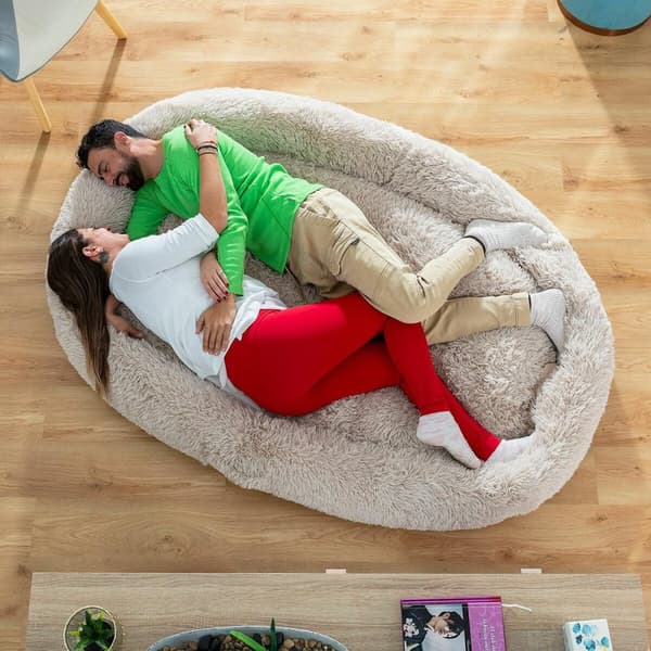 Hundeseng for mennesker | Human Dog Bed XXL InnovaGoods Beige