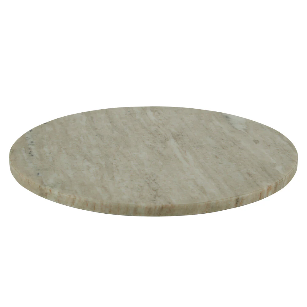 Bahne Interior  Rundt skærebræt, beige marmor - Ø:30 cm.