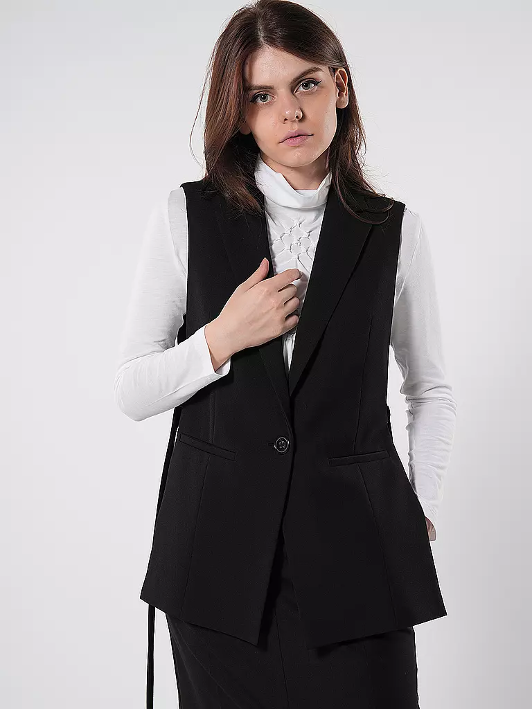 LUISA CERANO Gilet  schwarz