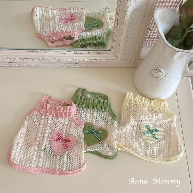 tanvtim - Ribbon Heart Pet Top