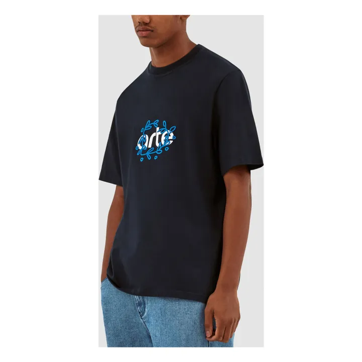 Arte Antwerp T-shirt Arte Logo Leaves | Bleu marine