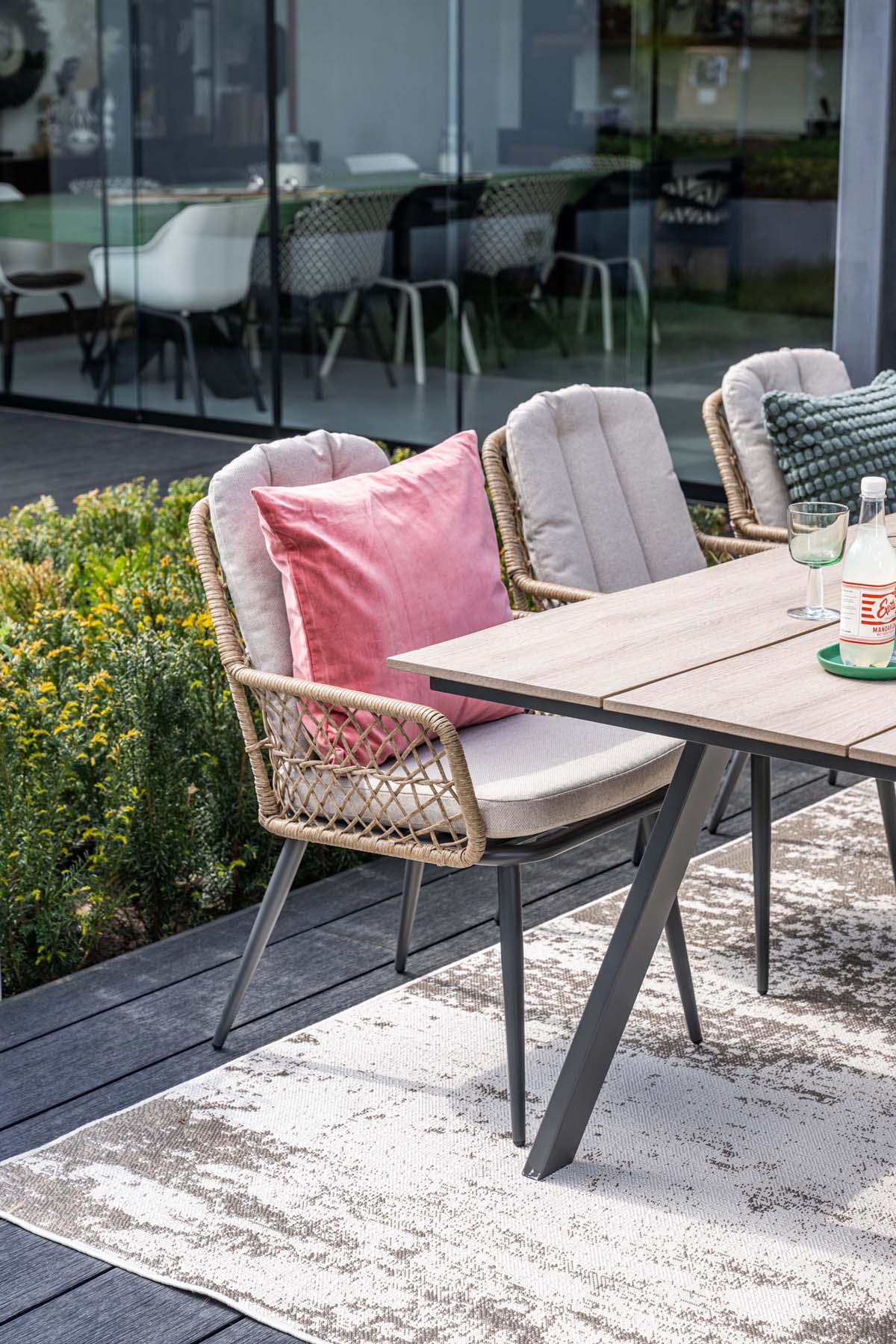 Garden Impressions Allasio Ropa Natural tuinstoel - Set van 4