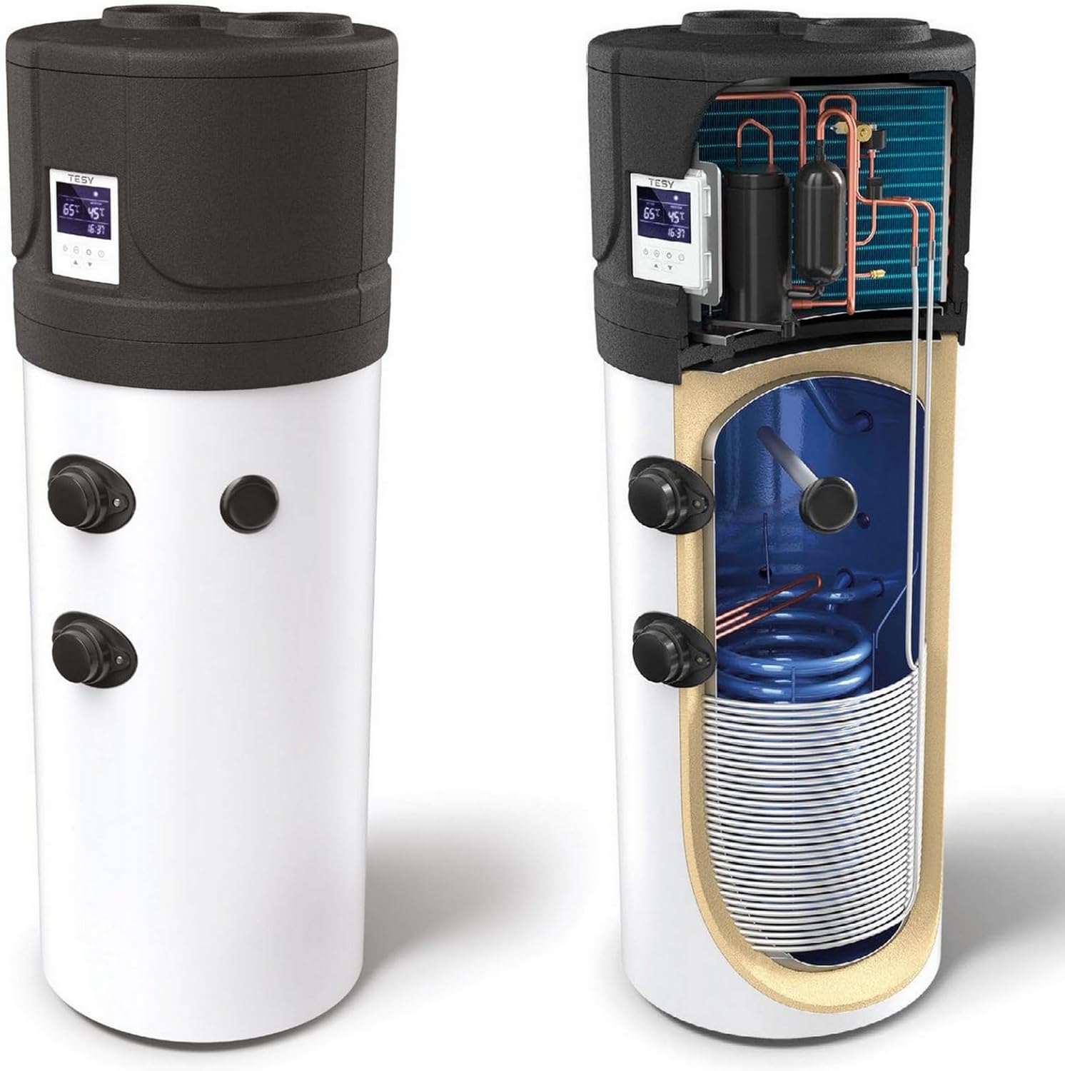 Luft-Wasser Wärmepumpe für Brauchwasser 200 Liter Brauchwasserwärmepumpe/Trinkwasser MIT Wärmetauscher Tesy HPWH 2.1