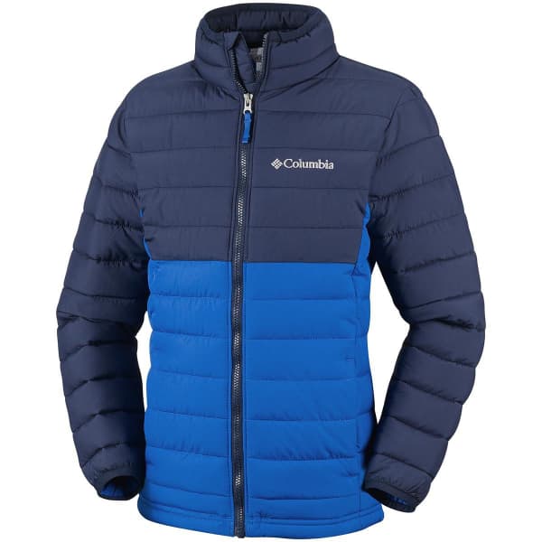 Doudoune randonnée COLUMBIA COLUMBIA POWDER LITE BOYS JACKET SUPER BLUE,COLLEGIATE NAVY 19 SUPER BLUE,COLLEGIATE NAVY