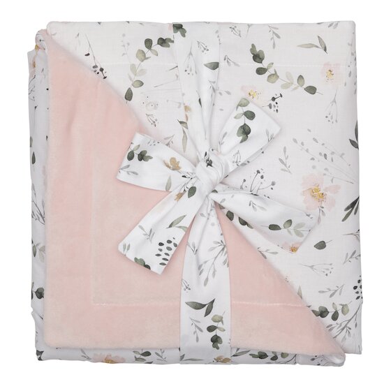 Sweet Garden Couverture Luxe en Minky   Imprimé botanique blush        70 x 100 cm   de               BB&Co