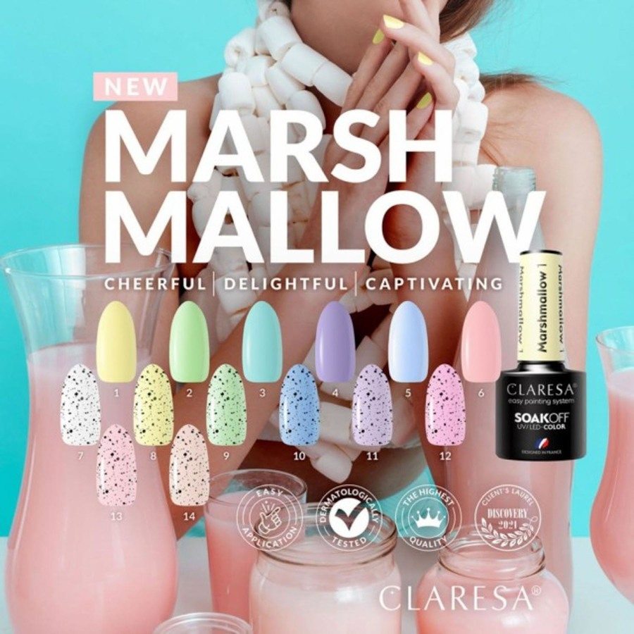 Claresa Nail Polish Hybrid Soak Off Marshmallow 02 5ml