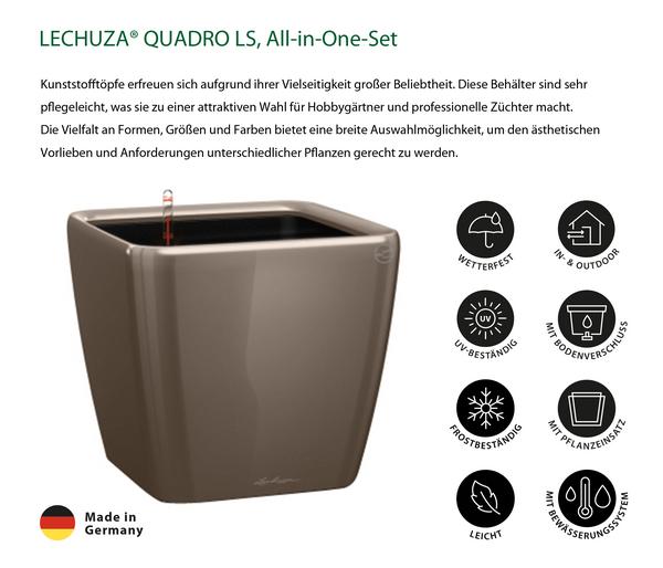 LECHUZA® QUADRO LS, All-in-One-Set