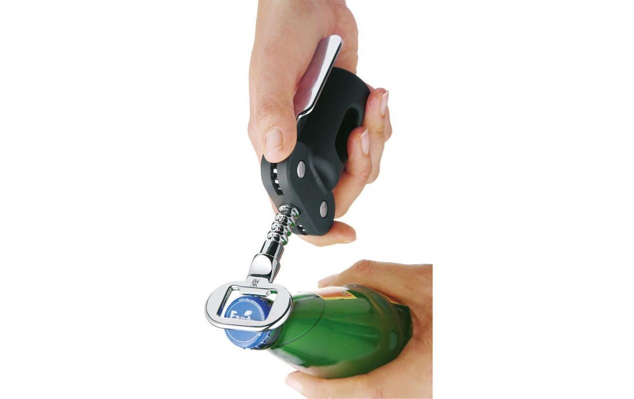 Hebelkorkenzieher Clever & More Schwarz2-in-1-Funktion: Korkenzieher und Kapselheber