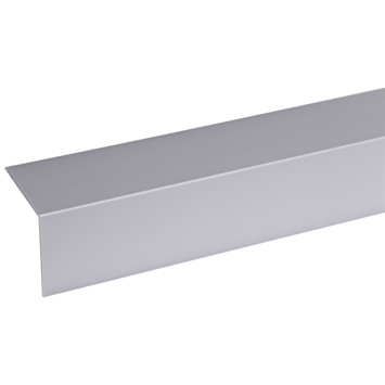 Hoekprofiel kunststof RVS look zelfklevend 40x40mm 260cm