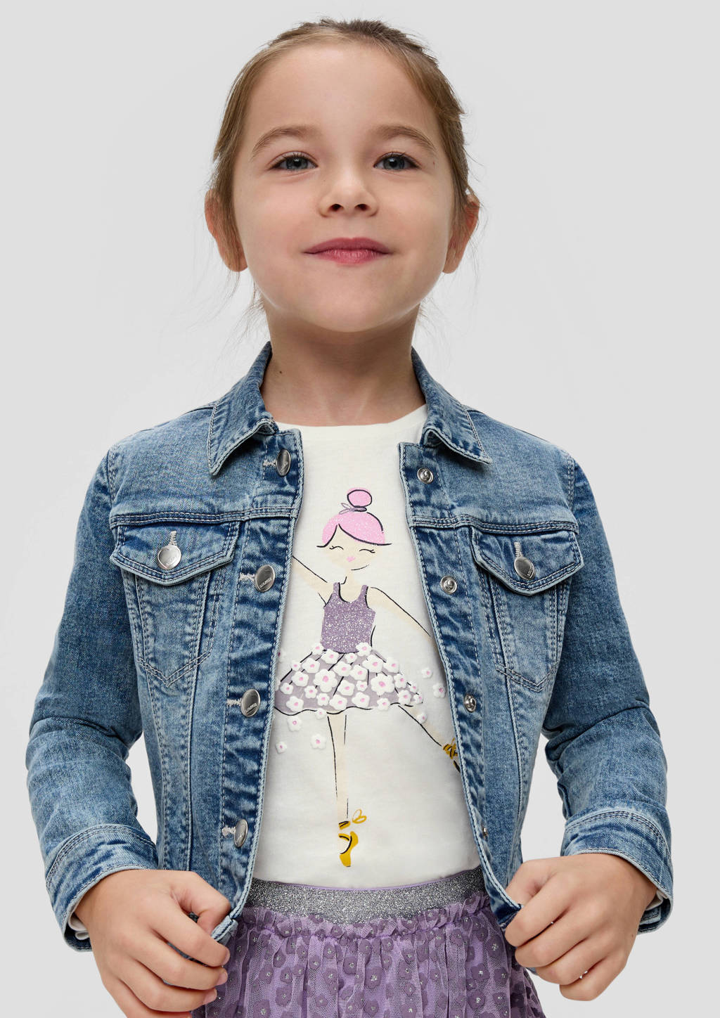 s.Oliver longsleeve met printopdruk wit