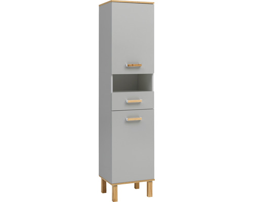 Hoge kast van Möbelpartner Padua, afmetingen (B x H x D): 40,4 x 178,5 x 35 cm, licht platina eiken
