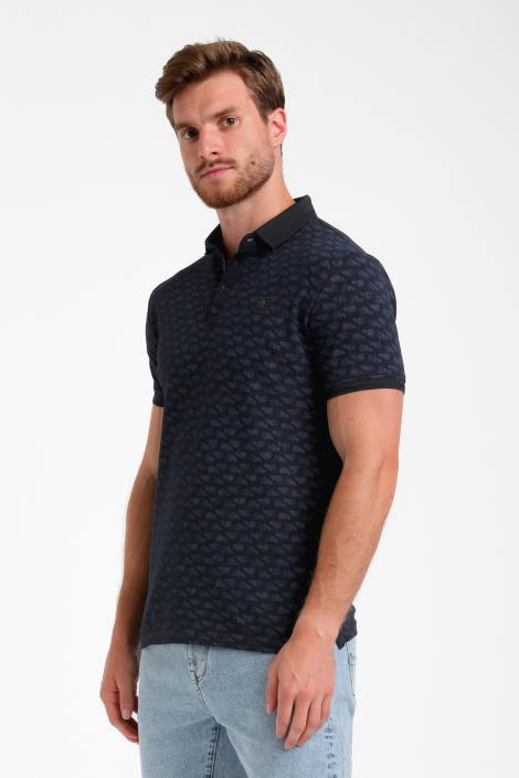 Gabbiano blauwe heren polo