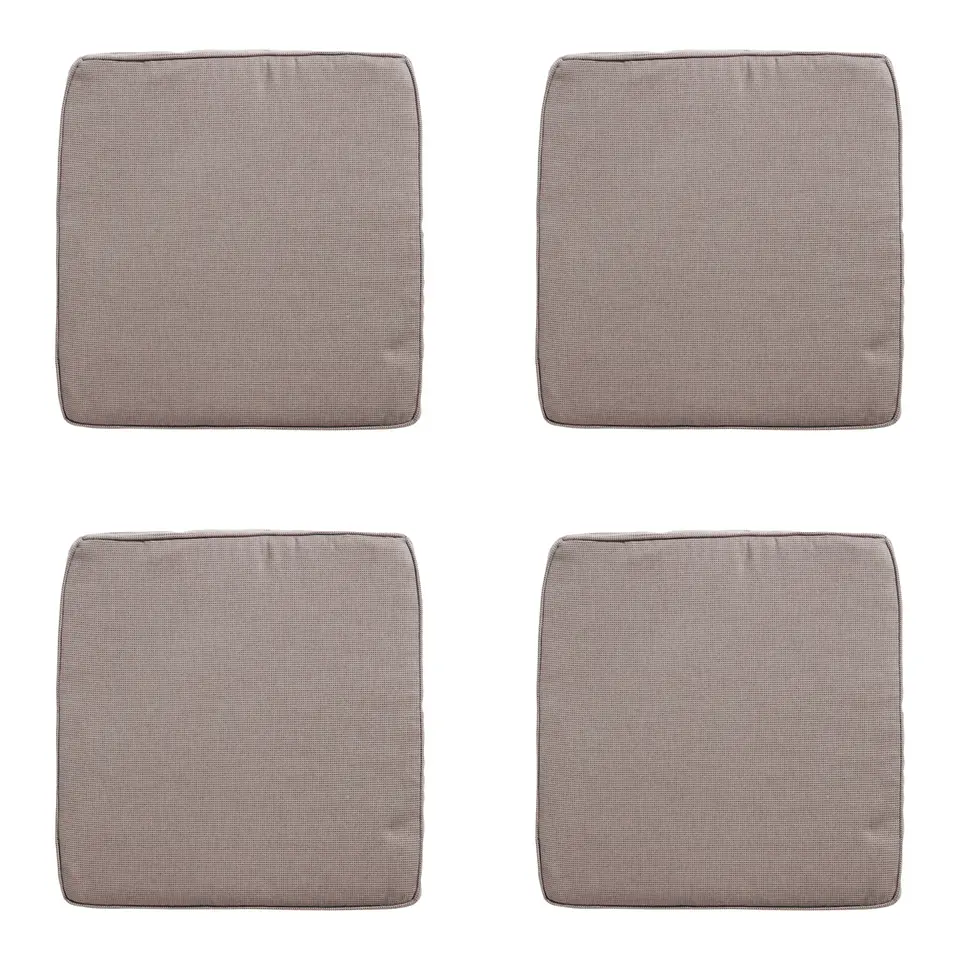 Madison - Zitkussen Wicker Rib liver - Ca. 48x48 cm - Set van 4