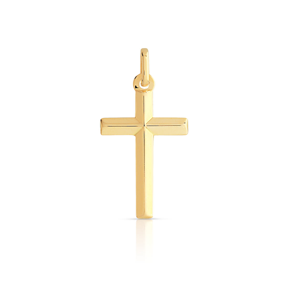 Pendentif croix or 750 jaune