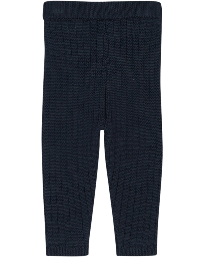 Woll-Strickleggings LUI in blue night