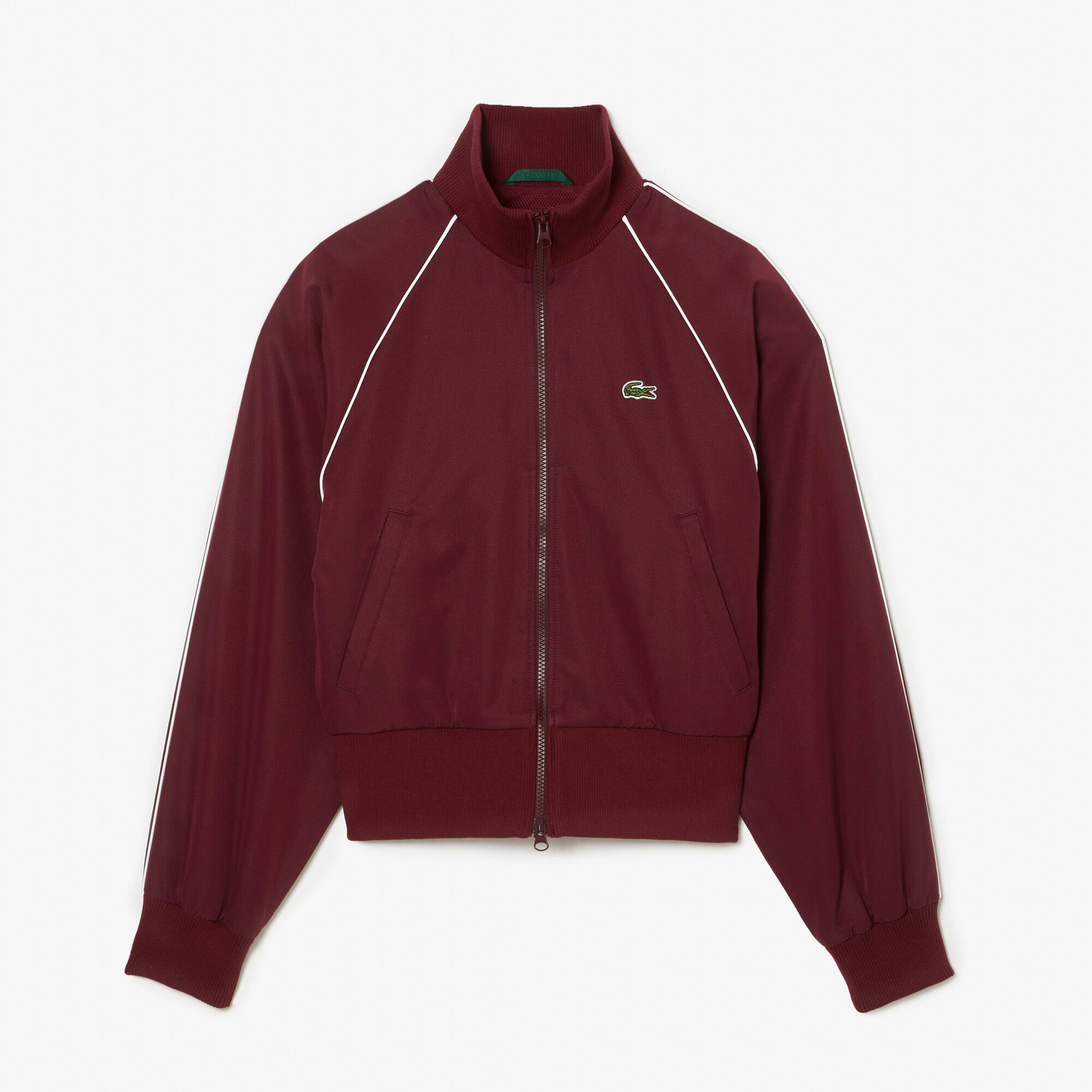 Kurze, extraweite Jacke mit Kontrast-Details Jacken & Mäntel - Rot - Lacoste - Damen