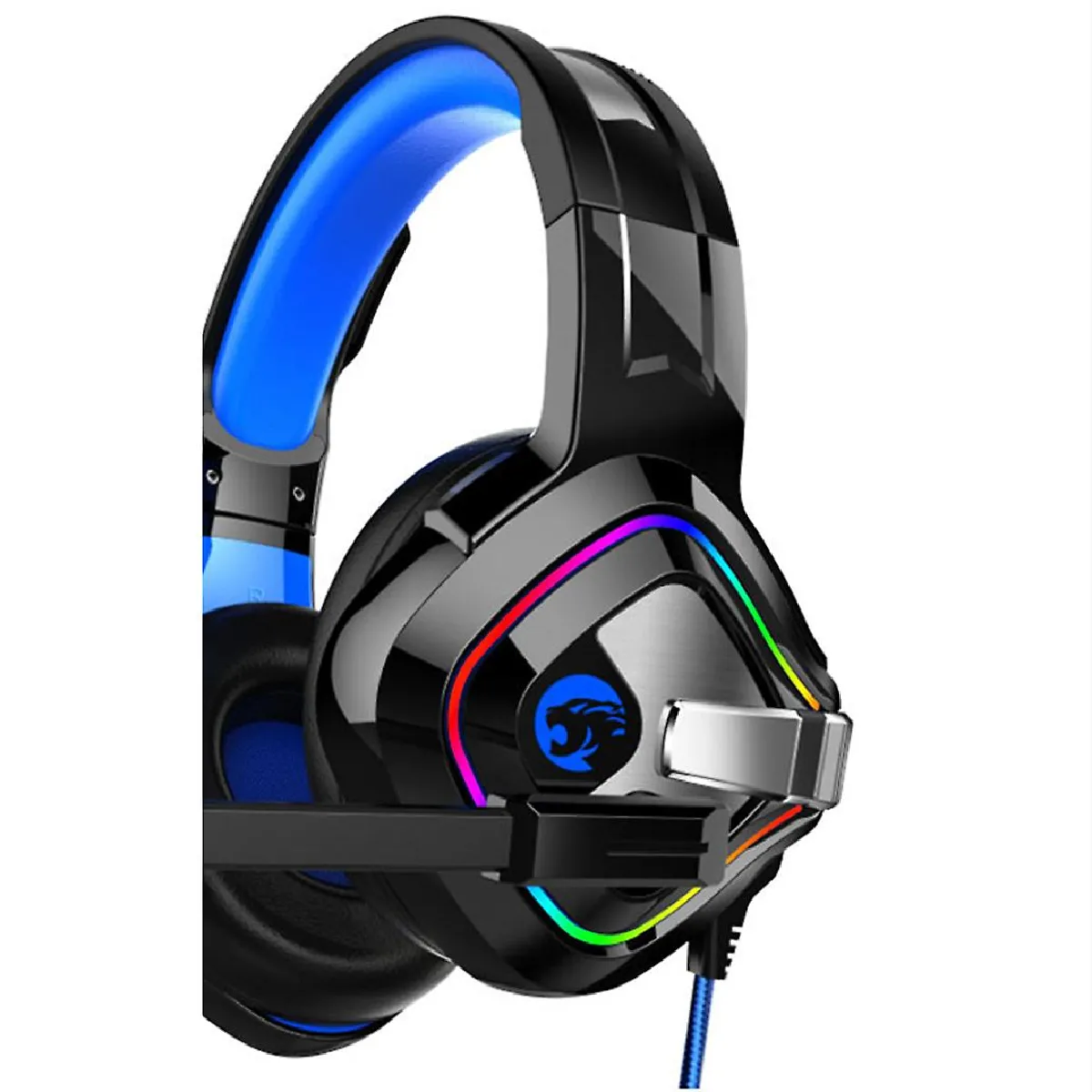 Universal Casque Gaming 3,5 mm - Bleu/RGB