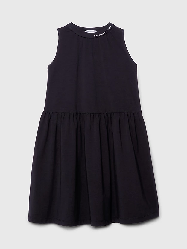 Vestido sem mangas em malha de algodão