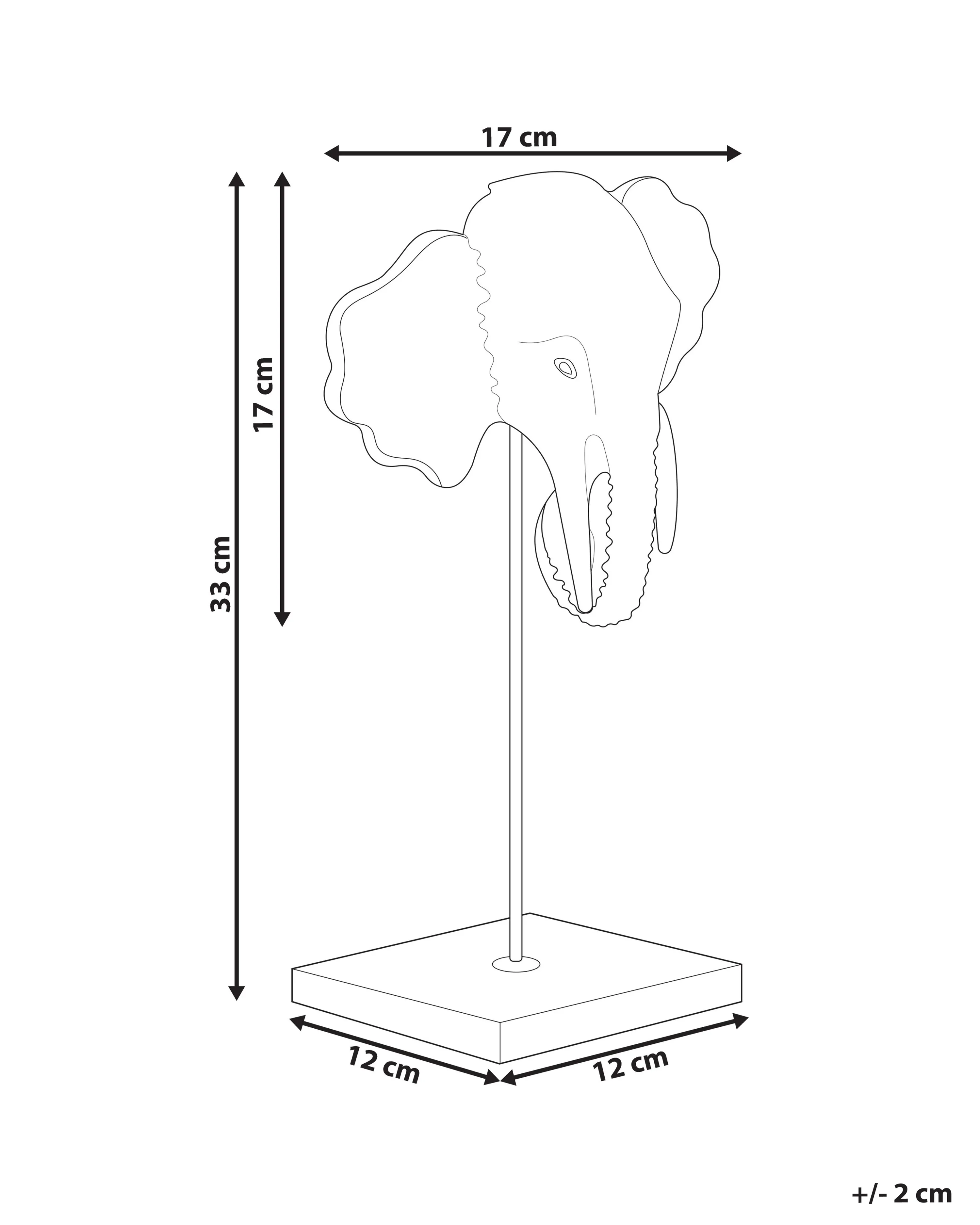 Figuur Olifant KASO Metaal Goud