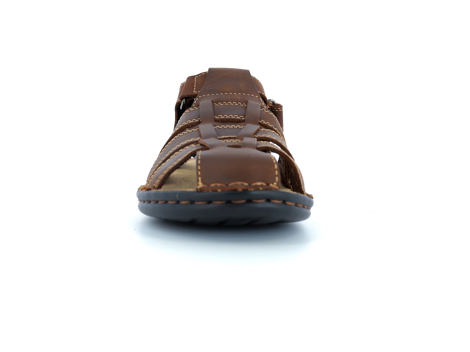 Tbs-BARROW Cuir gras Marron Foncé