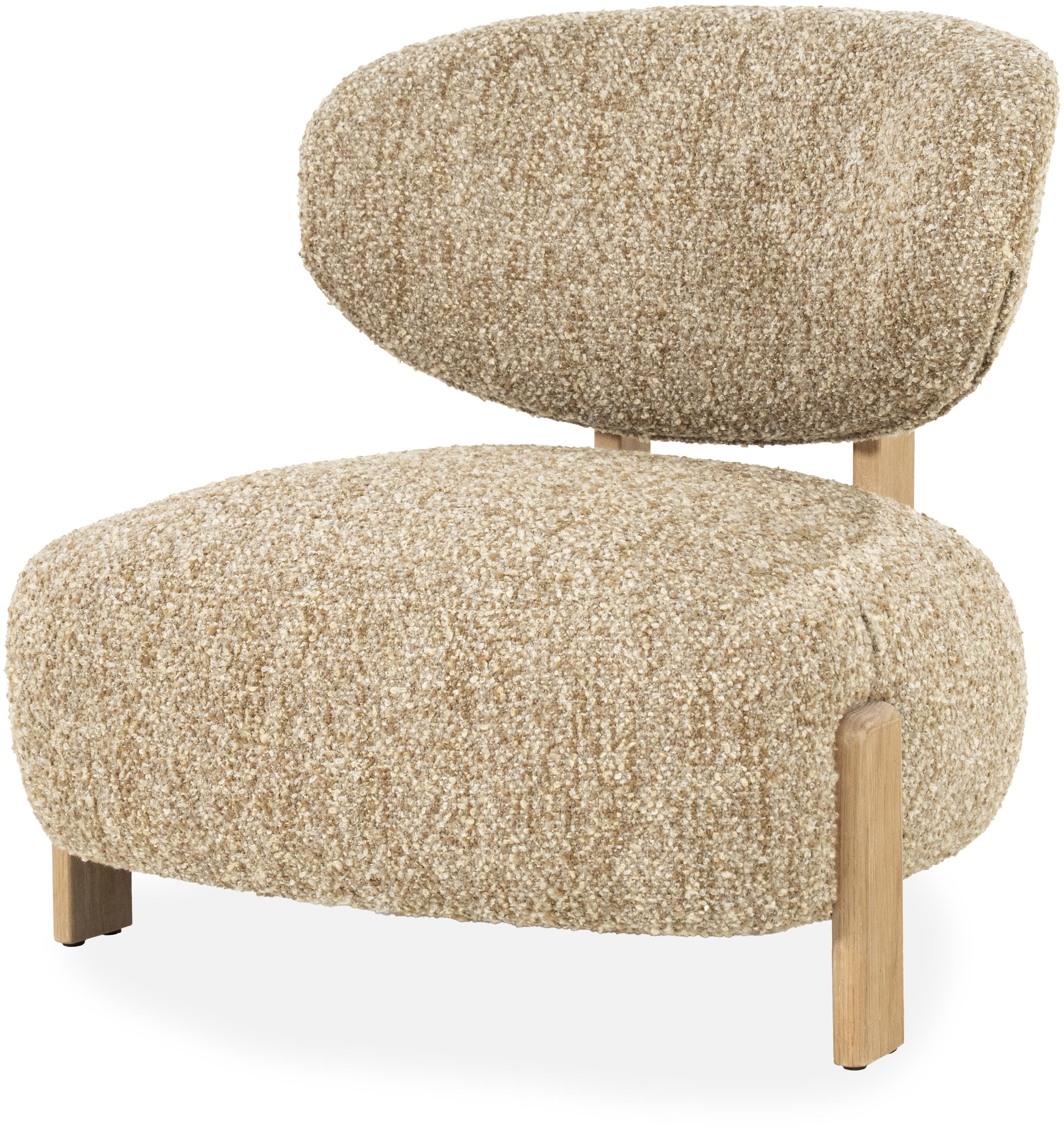 Fauteuil Taupe bay naturel 96508 Reza B75 x D80 x H76.5 cm