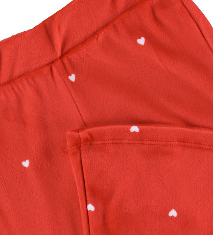 Vero Moda Girl Hosen - VmVelvet - Chinesisches Rot/Hearts