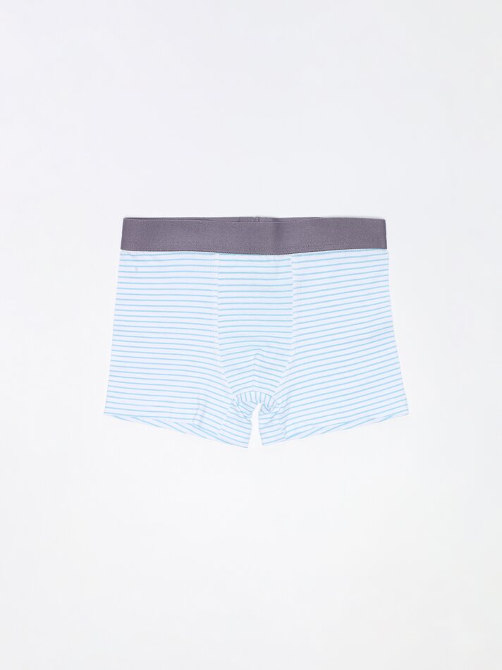 Pacote com 7 cuecas boxer estampadas - Cores Variadas