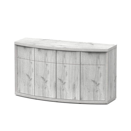 Meuble d'aquarium 4 portes Sublime Horizon Chêne Blanc L150,3xP53,5