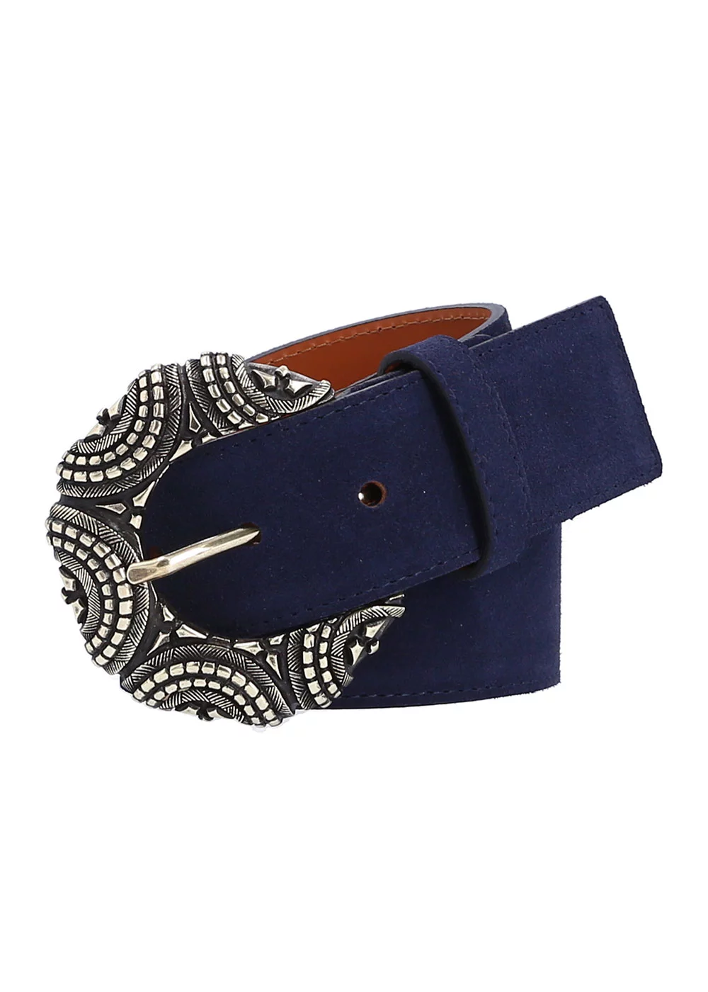 CEINTURE EMMA VELOURS MARINE