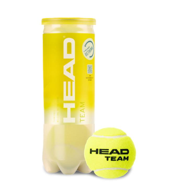 Head TEAM 3-BAL TUBE Tennisballen 3 stuks