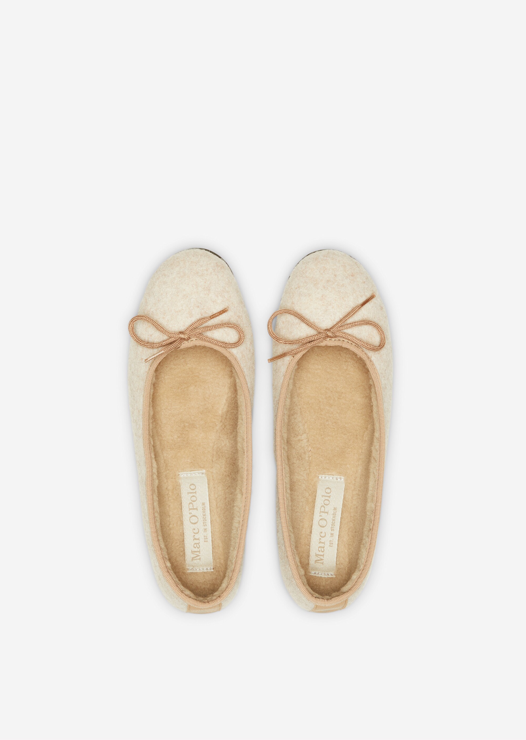 Ballerina-Hausschuhe mit flauschigem Teddyfutter