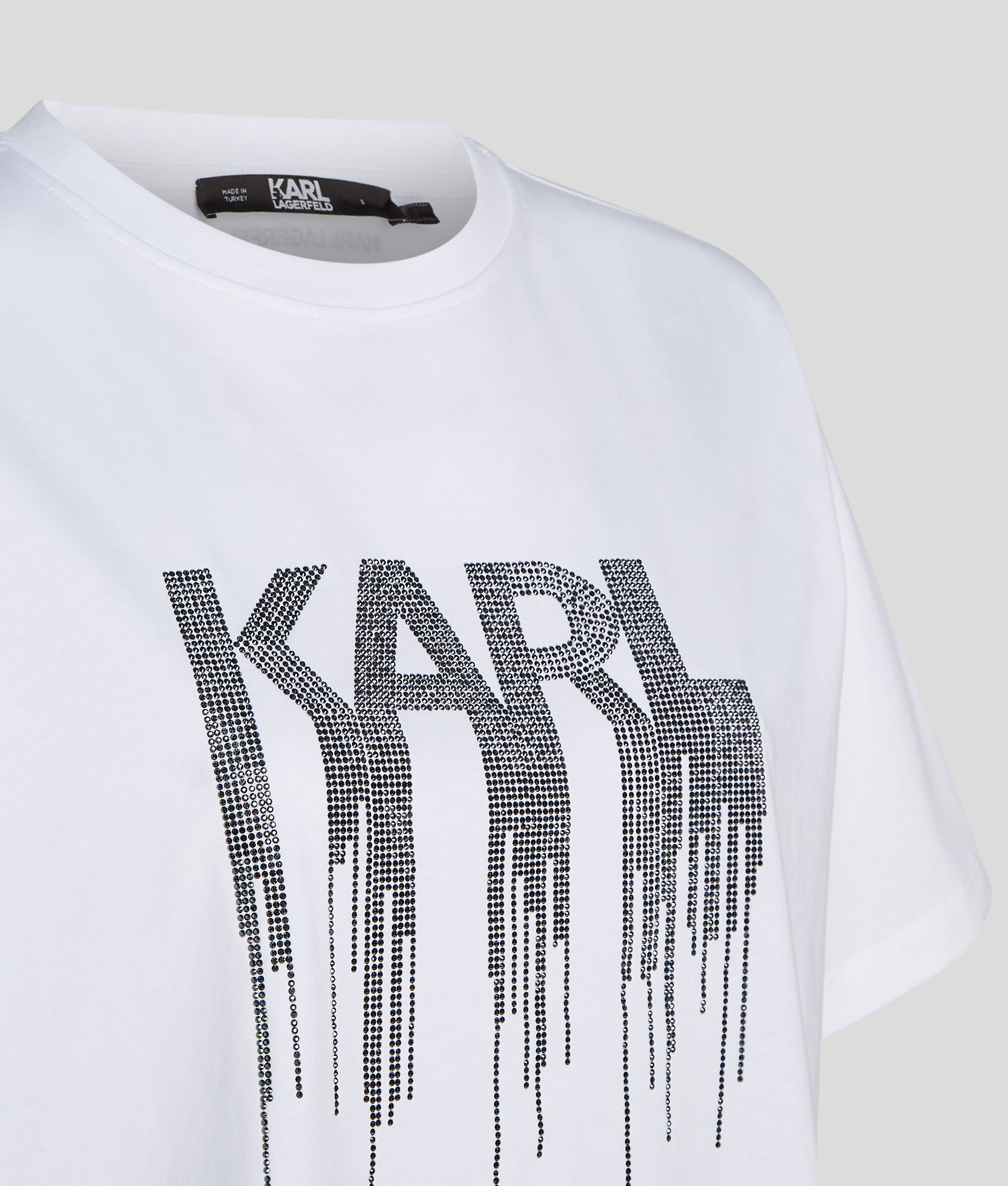 T-SHIRT AVEC LOGO KARL EN STRASS