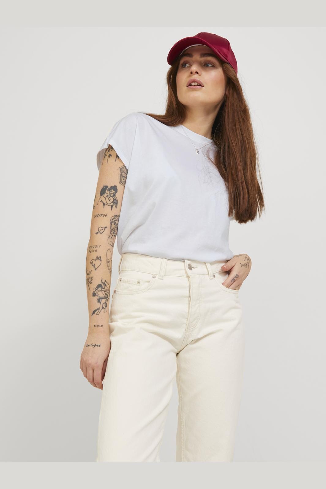 Jjxx Jxastrid Boxy Sl Every Tee 3797834 bright white