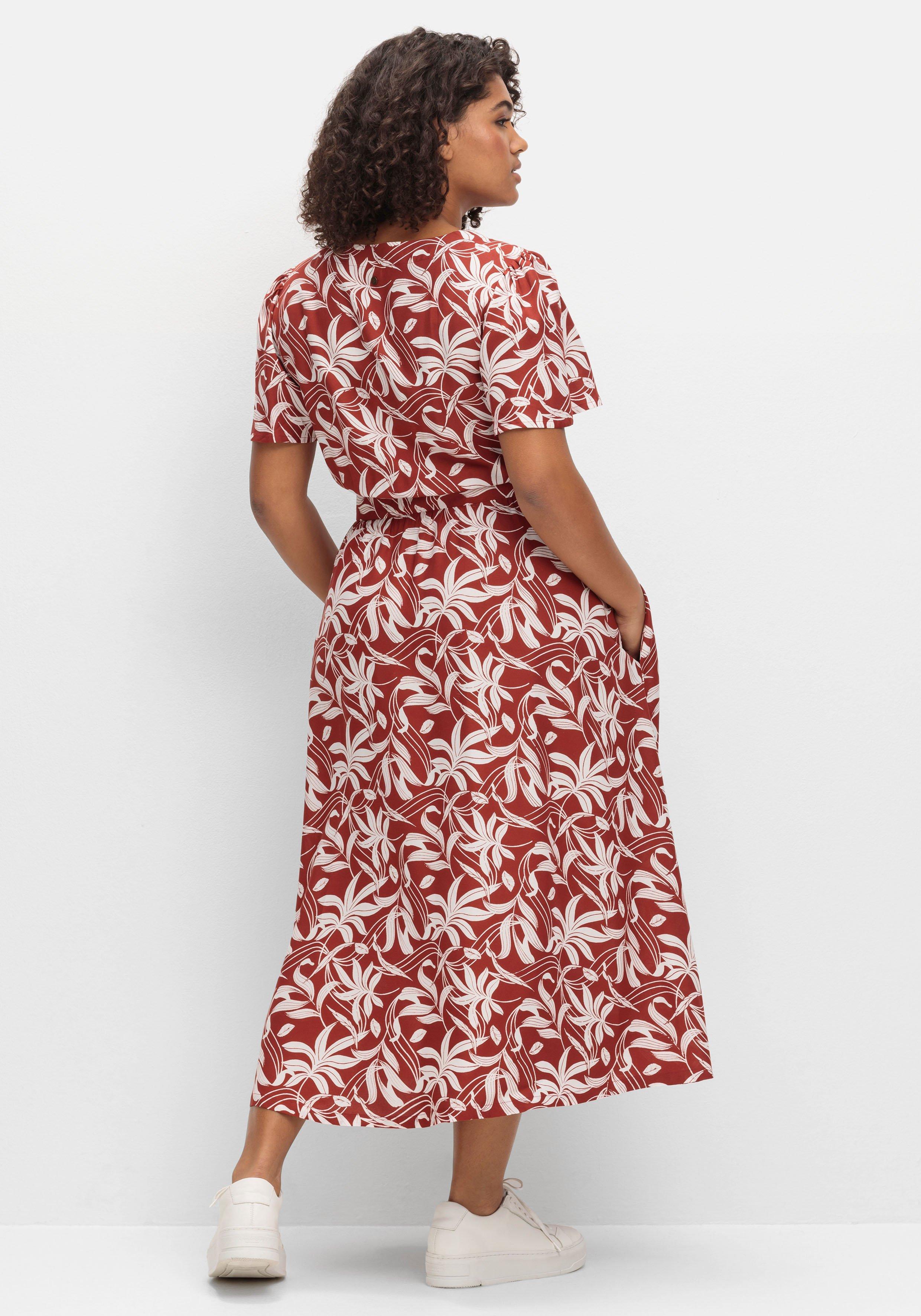 Maxikleid mit Blumen-Alloverprint