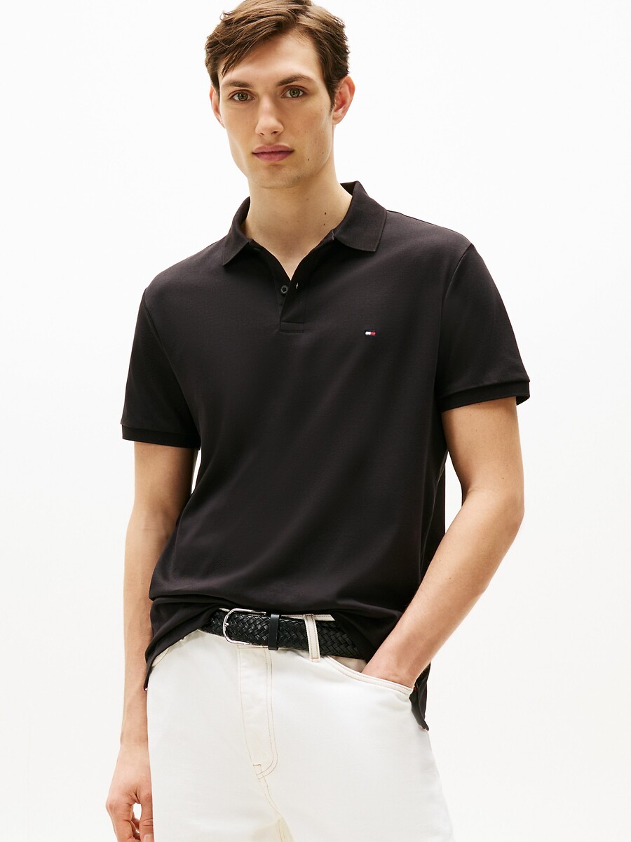 TOMMY HILFIGER<br>Camisa polo regular de manga curta em algodão macio