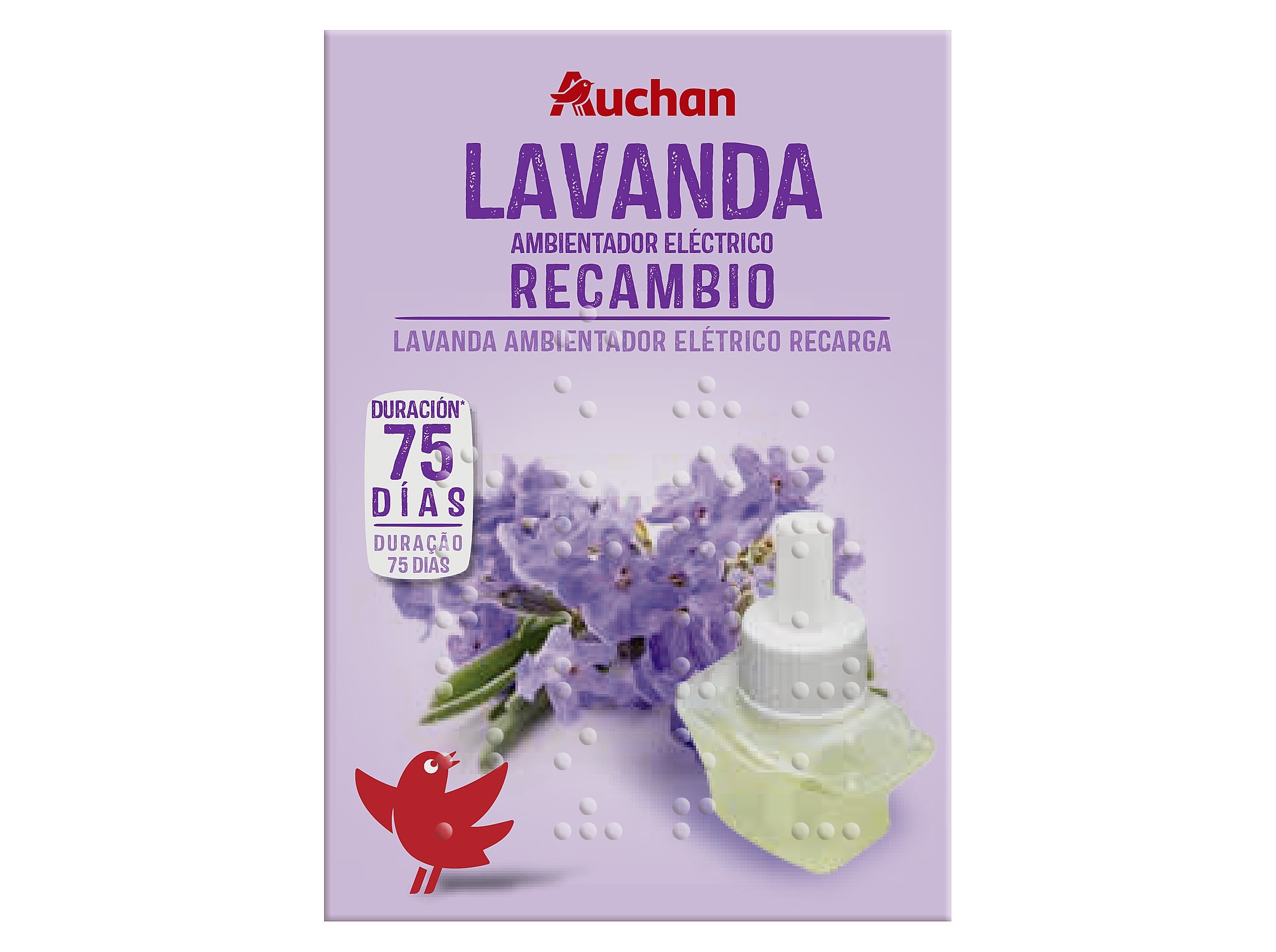 AMBIENTADOR ELÉCTRICO AUCHAN RECARGA LAVANDA 25ML