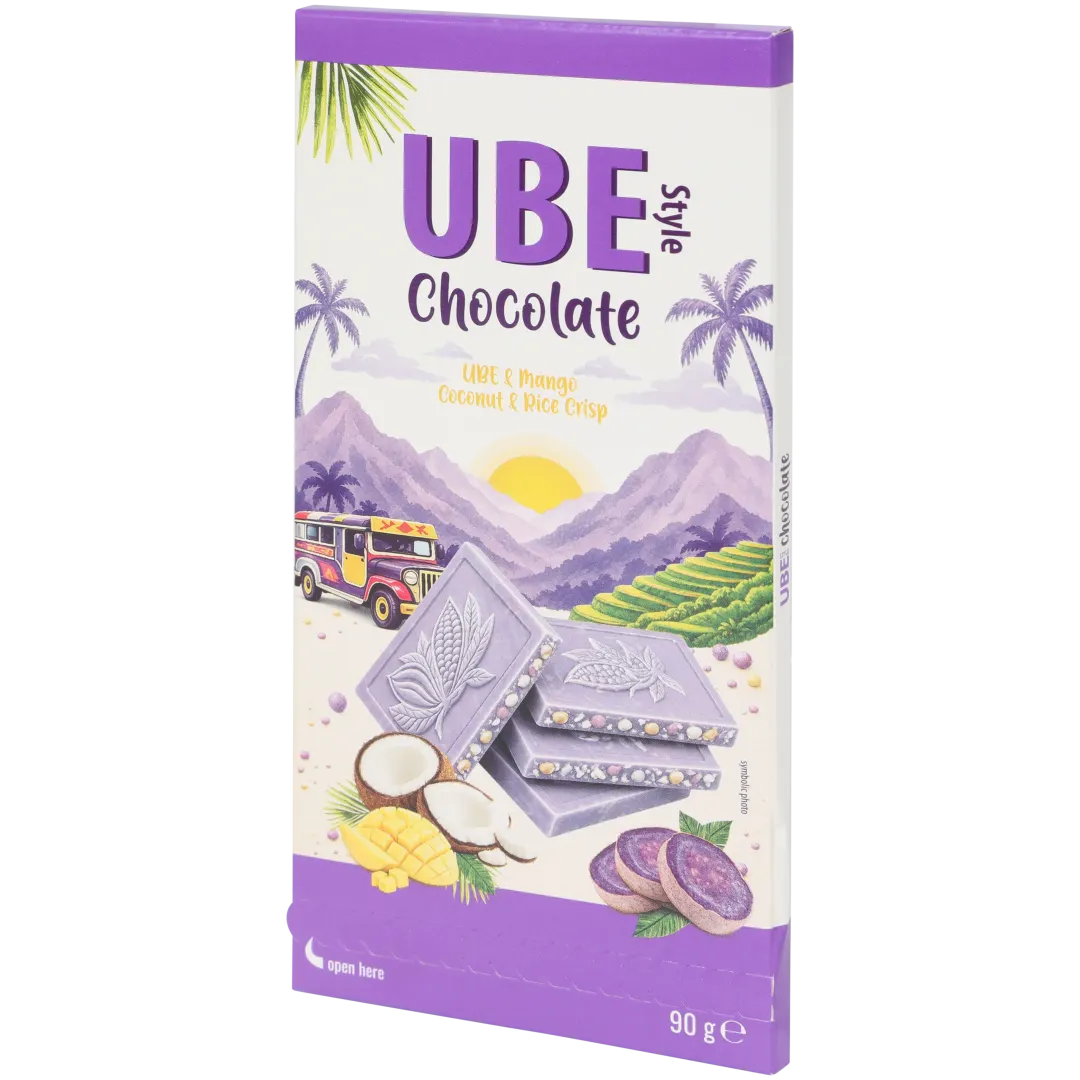 Barre chocolatée à l’ube