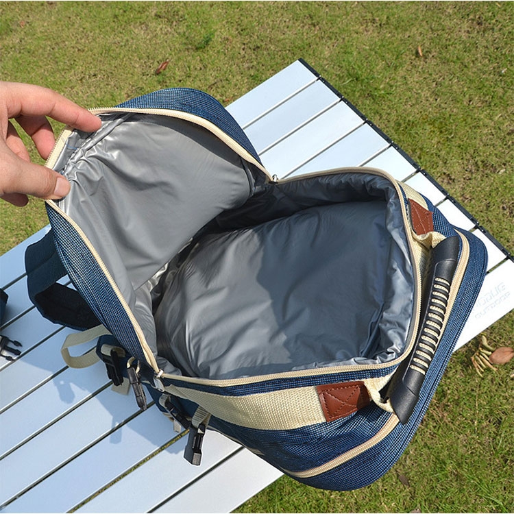 26in1 Outdoor Picknick Camping Rucksack für bis zu 4 Personen - Blau