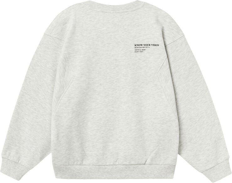 Name It NKFNAKONNI LS RLX SWEAT BRU Grå