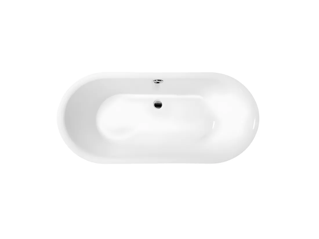 Baignoire ancienne rétro sur pieds SURRY HILLS Blanche 165 cm Pieds d'Aigle Blancs