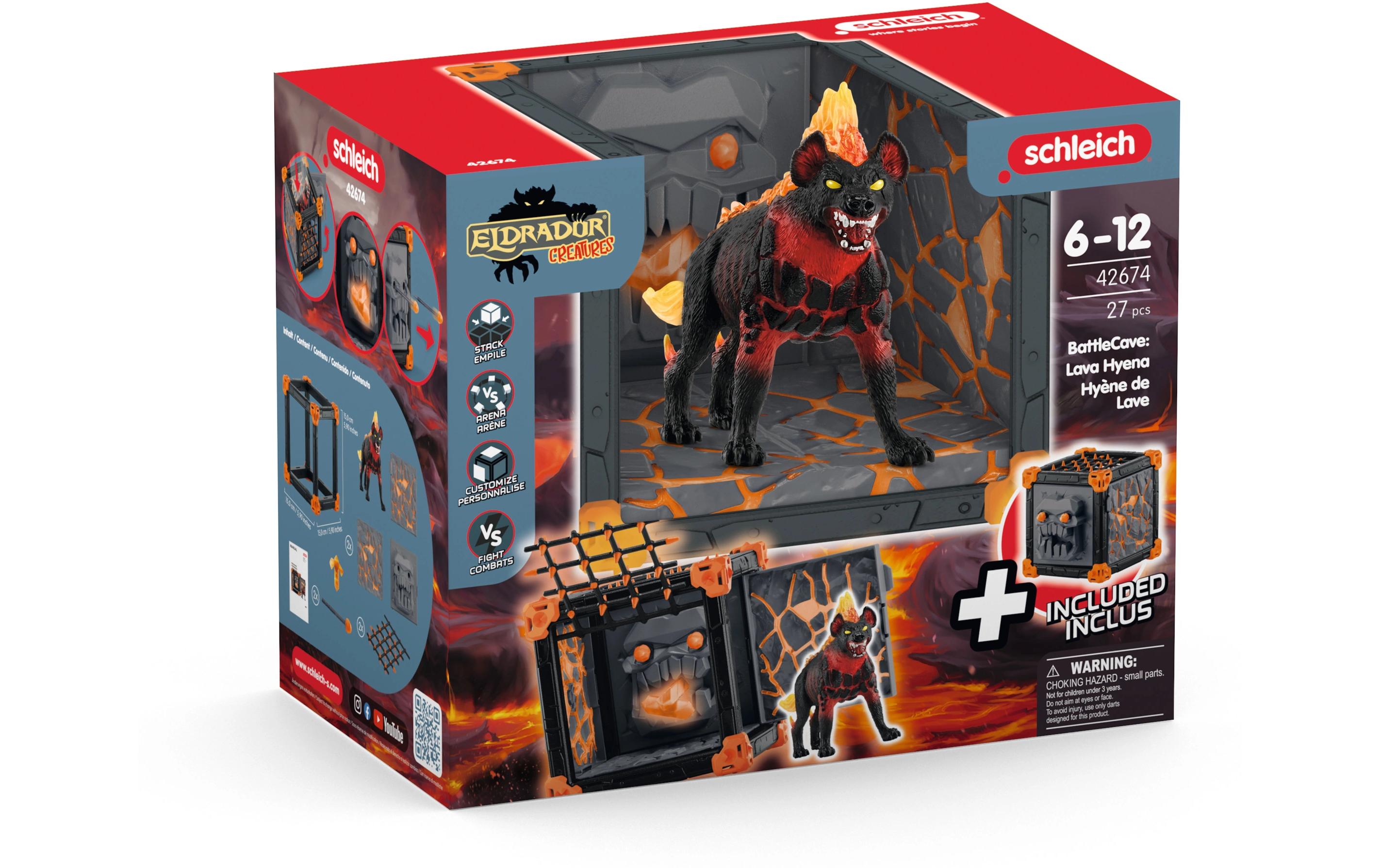 Spielfigurenset BattleCave LavahyäneDetailreiches Spielset für spannende Abenteuer