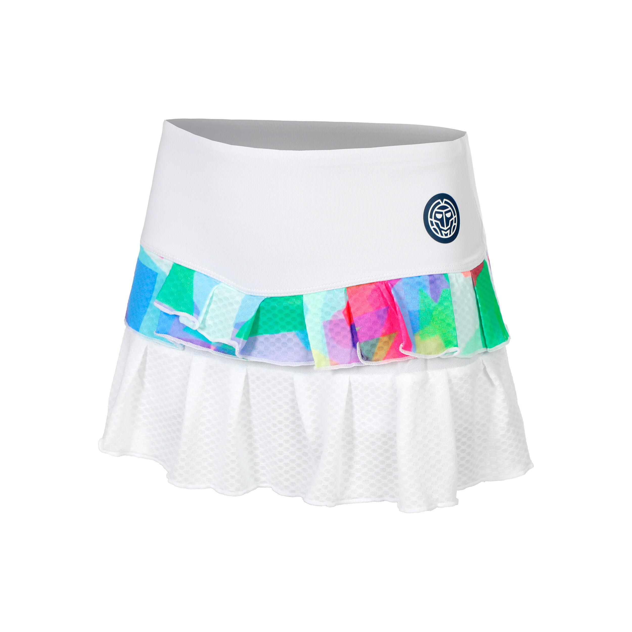 BIDI BADU Kaleido Pleated Jupe Femmes - Blanc , Multicouleur