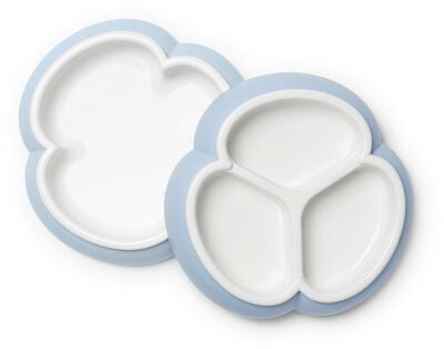 BabyBjörn Tallerkensett 2-pack, Lyseblå