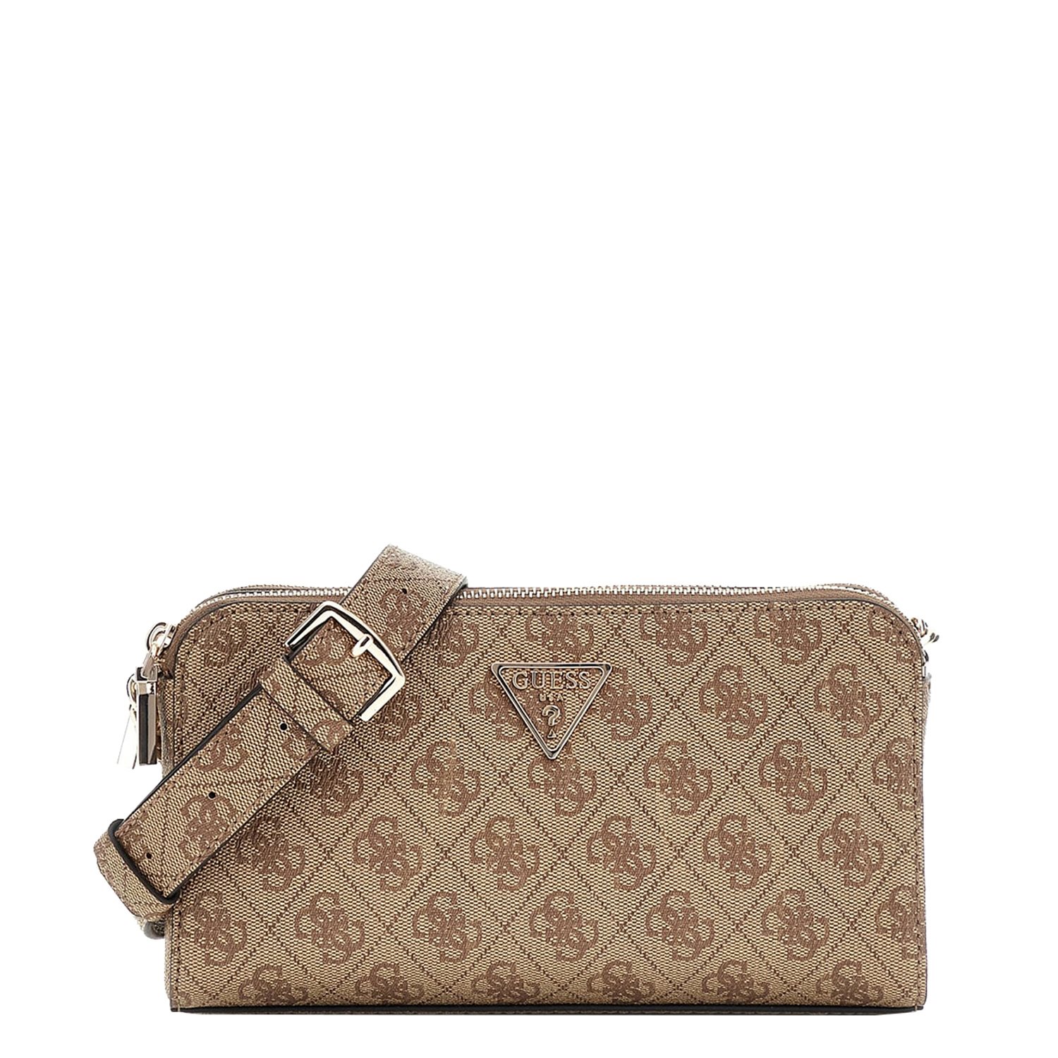 Guess Eco Erica Status Crossbody latte logo